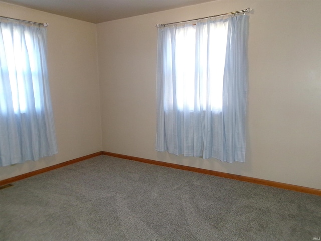 view of carpeted empty room