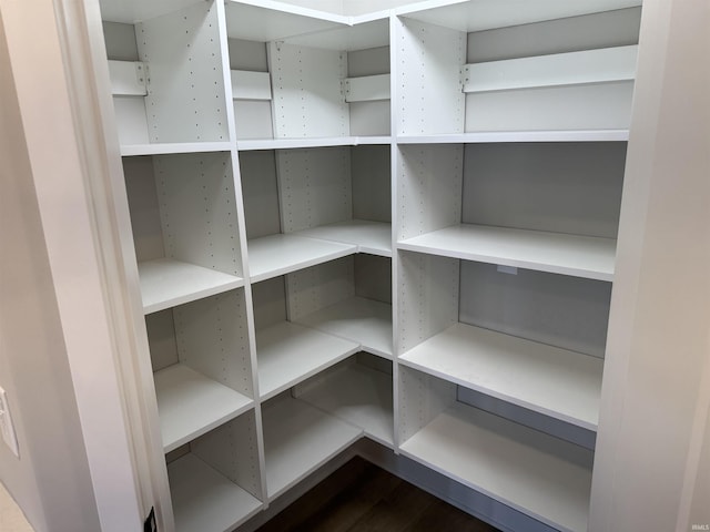 view of storage area