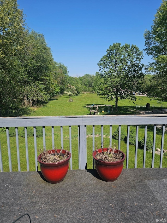 view of balcony