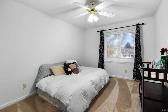 4819 Osprey Dr E, Lafayette, IN 47909 - bedroom with light colored carpet and ceiling fan
