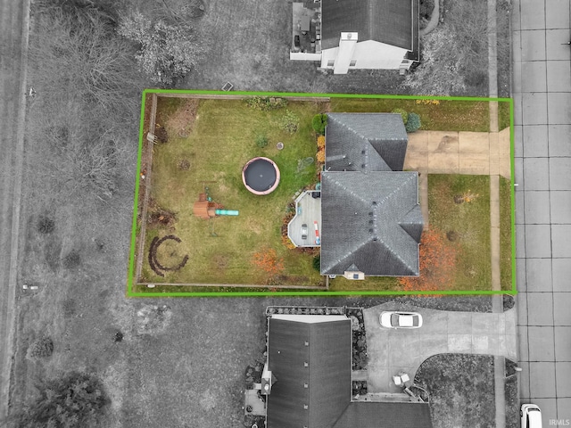 4819 Osprey Dr E, Lafayette, IN 47909 - aerial overview of property's location featuring property boundaries highlighted