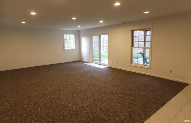 view of carpeted empty room