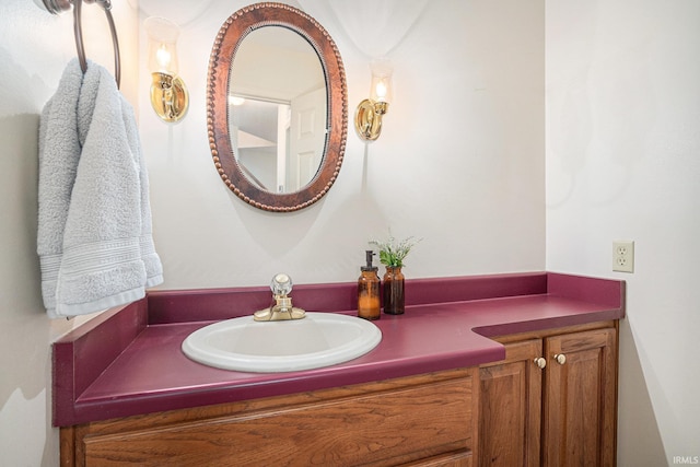 bathroom featuring vanity