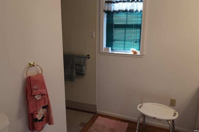 208 Sycamore St, Loogootee, IN 47553 - full bathroom with tiled shower and toilet