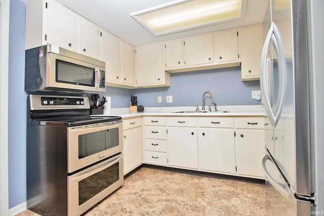 kitchen with stainless steel appliances and sink