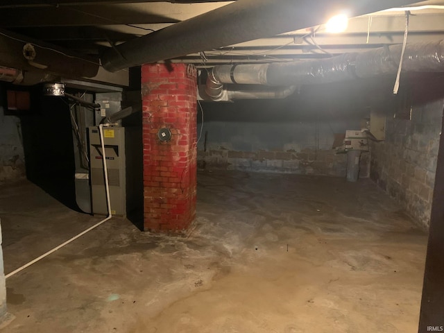 view of basement