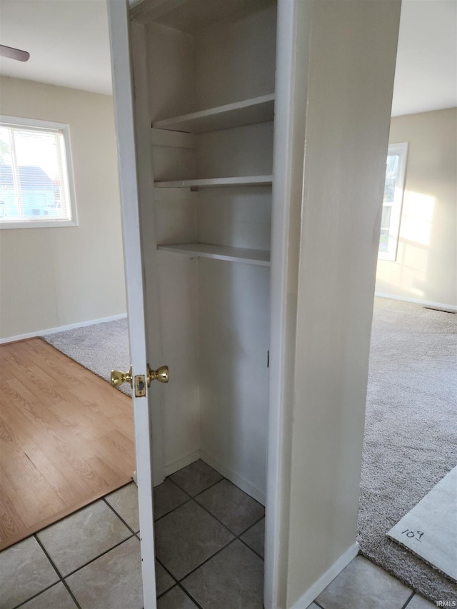 view of closet