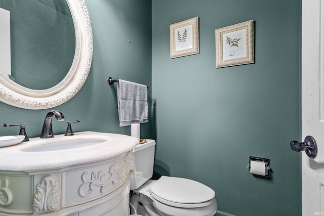 bathroom with a sink and toilet