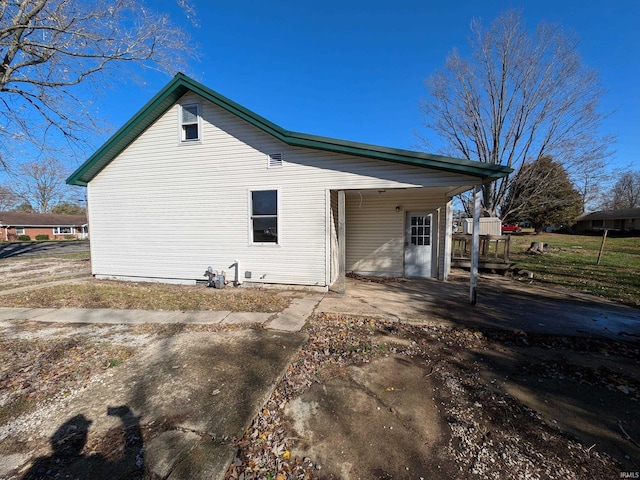 view of rear view of property