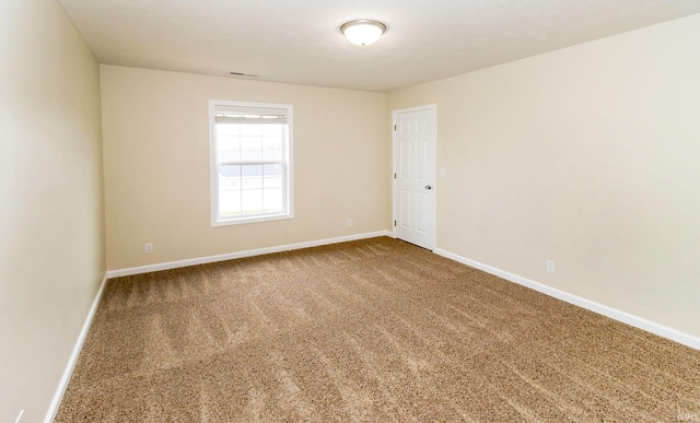 view of carpeted empty room