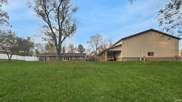 6777 Oak Grove Rd, Newburgh, IN 47630 - view of yard featuring an outbuilding and an outdoor structure