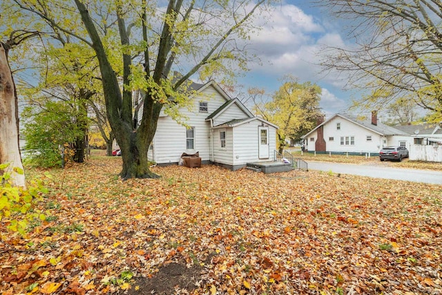 view of home's exterior