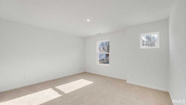 view of carpeted empty room