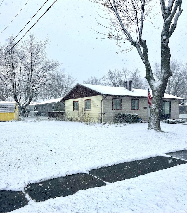 view of front of home