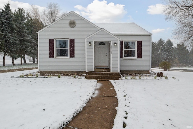 view of bungalow