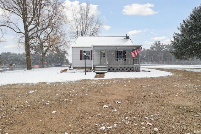 view of front of home