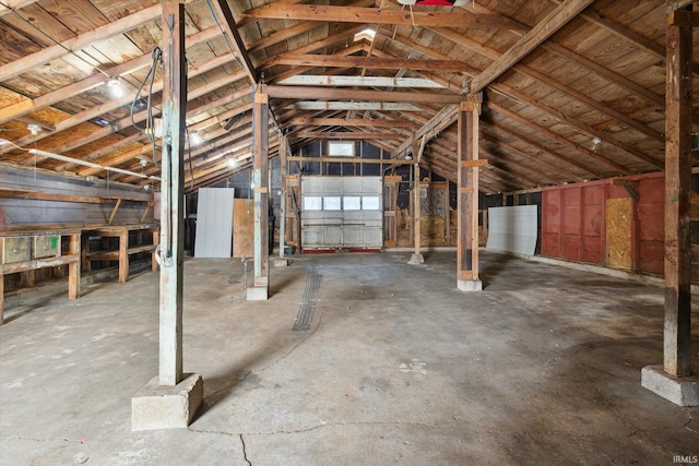 view of attic