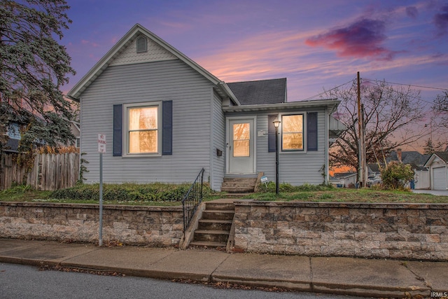 view of front of property