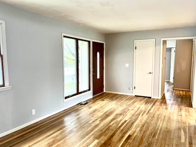 entrance foyer featuring light hardwood / wood-style flooring