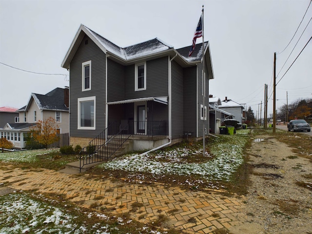 view of back of property