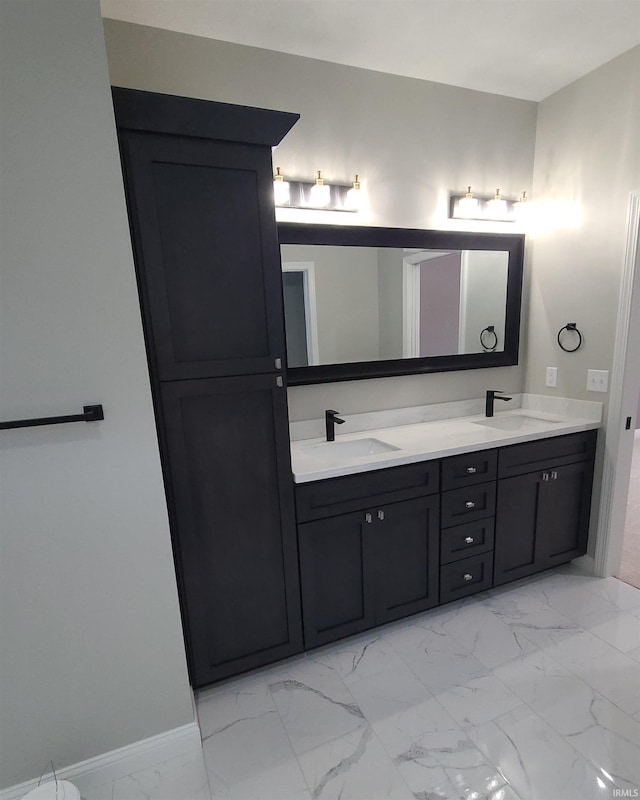 bathroom with vanity