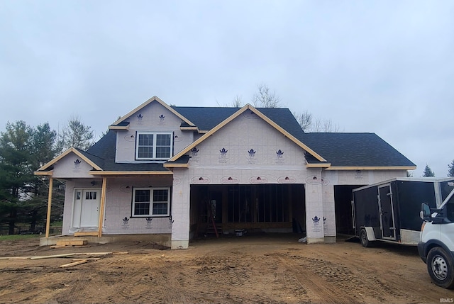 property in mid-construction with a porch