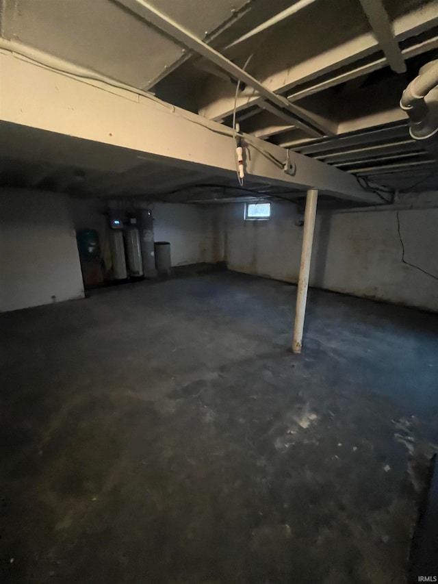 view of basement