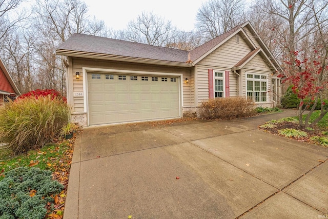 view of front facade featuring a garage