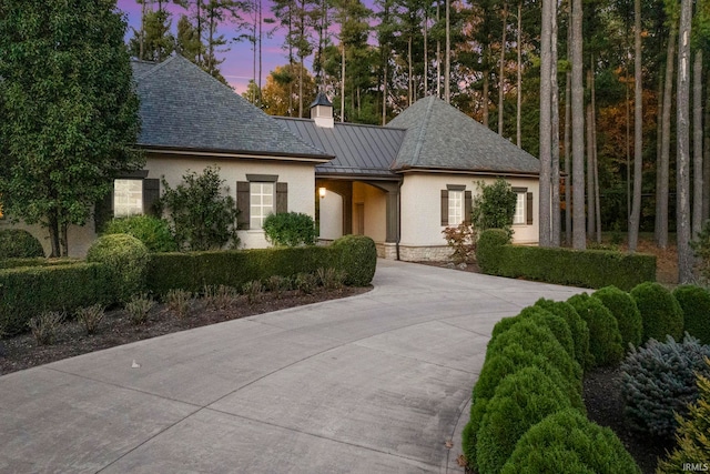 view of front of home