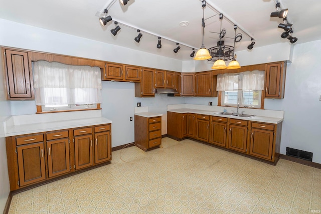 kitchen featuring sink