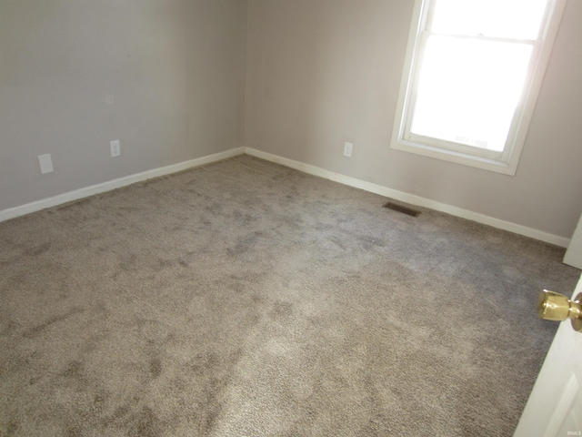 view of carpeted empty room