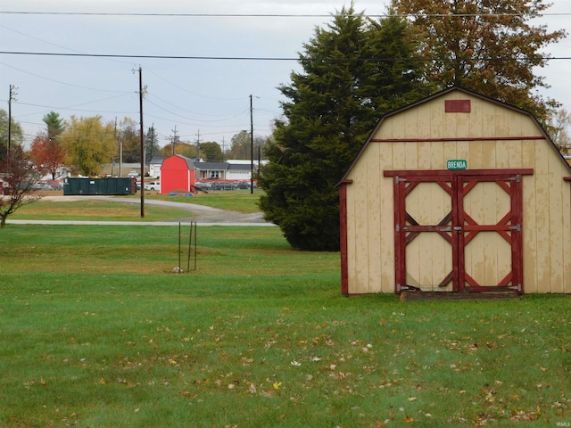 view of shed