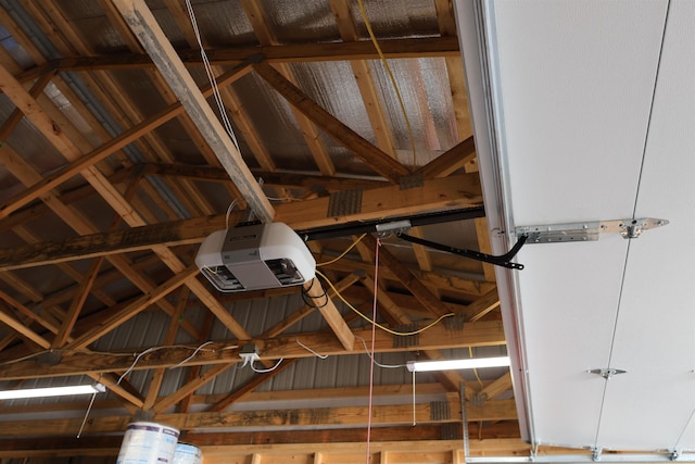 room details with a garage door opener