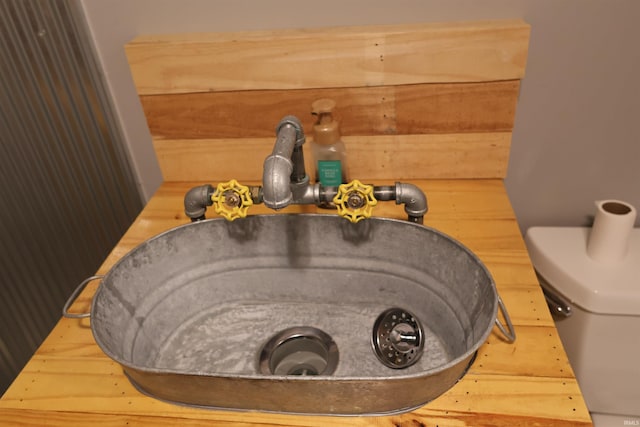 interior details with sink