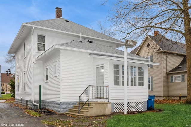 view of back of property