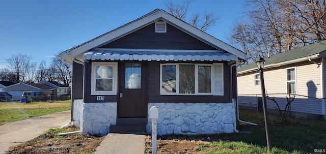 view of bungalow