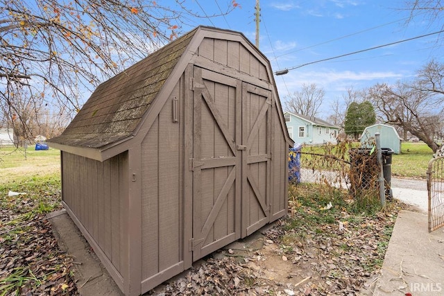 view of outdoor structure