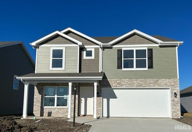 view of front of home featuring a garage