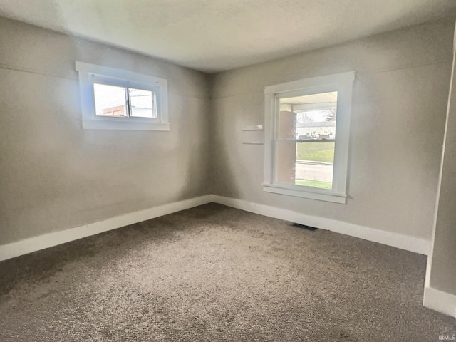 spare room with carpet and a healthy amount of sunlight