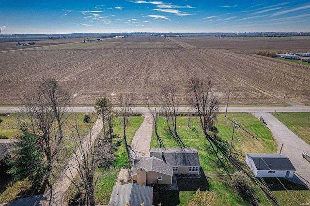 drone / aerial view featuring a rural view