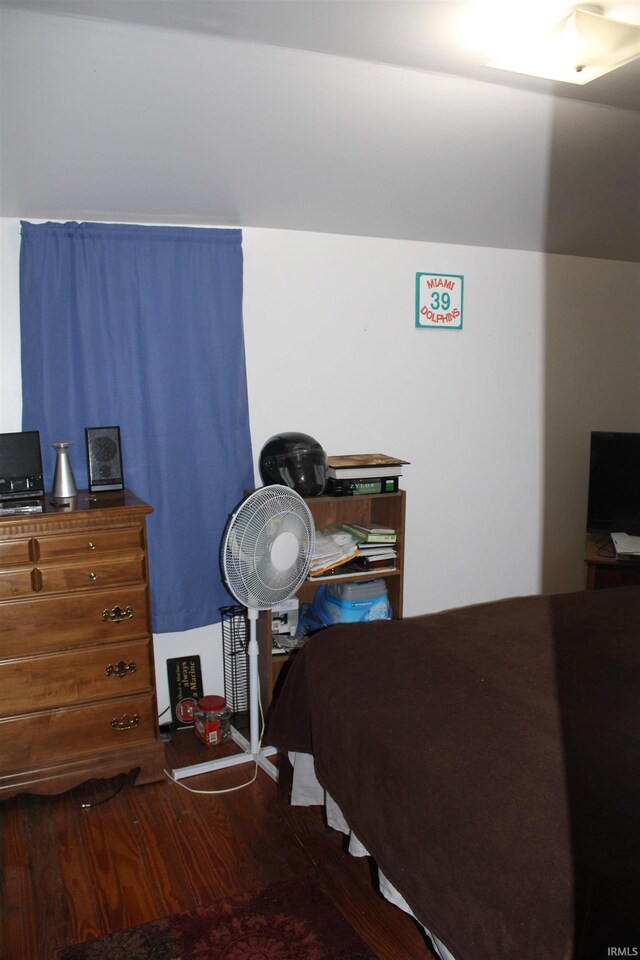 bedroom featuring hardwood / wood-style floors