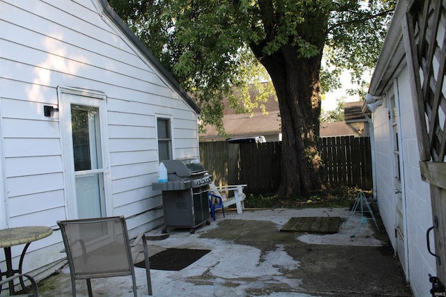 view of patio / terrace featuring grilling area