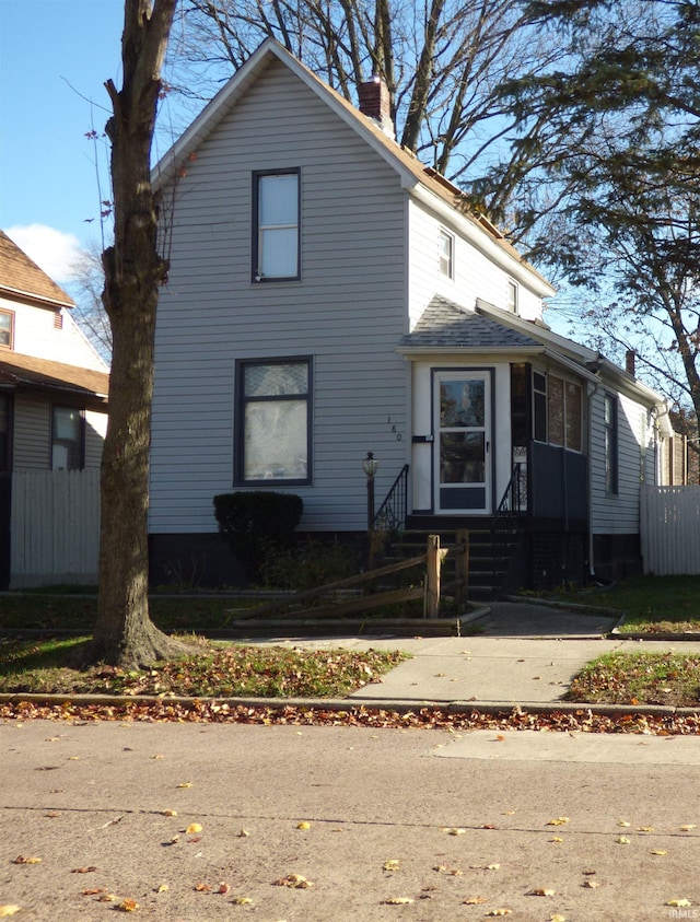 view of front of home