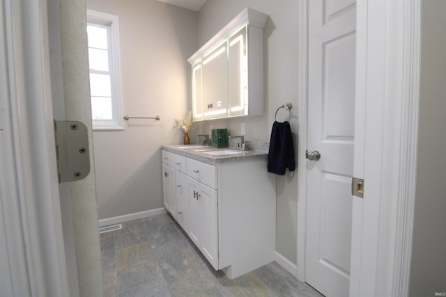 bathroom featuring vanity