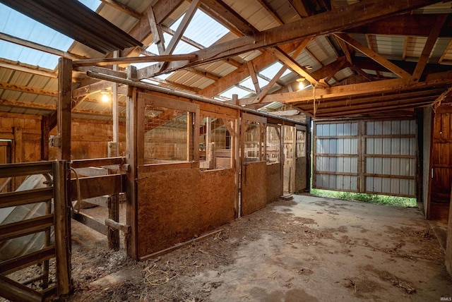 view of horse barn