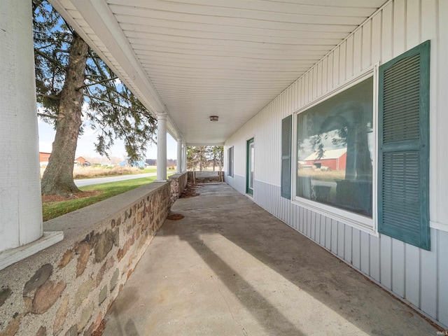 view of patio with covered porch