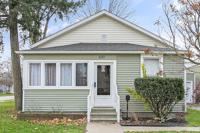 view of bungalow-style home