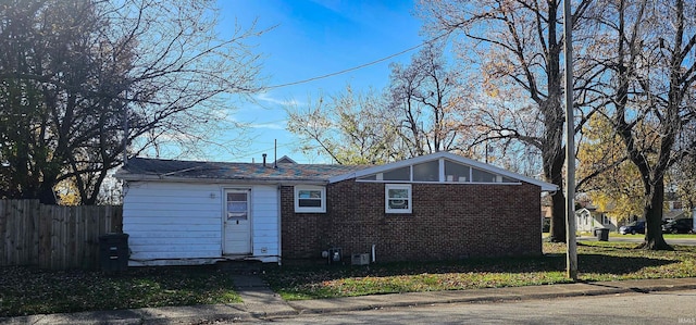 view of rear view of property