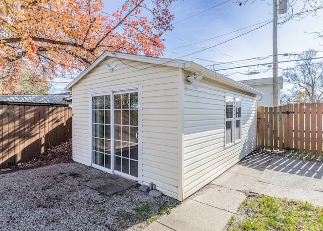 view of outbuilding