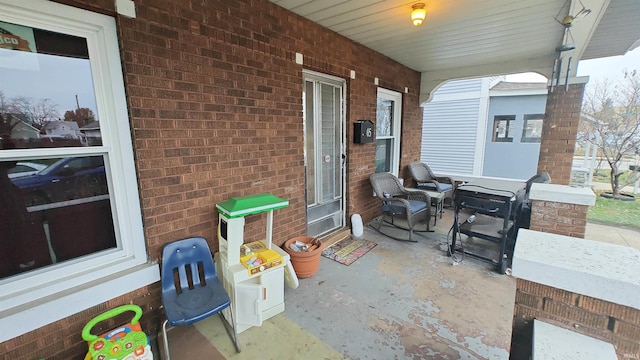 view of patio / terrace featuring covered porch